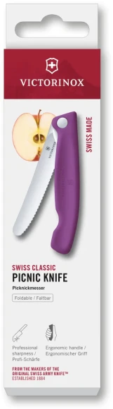 Нож кухонный Victorinox Swiss Classic 6.7834.FC1 стальной столовый лезв.110мм серрейт. заточка зеленый карт.коробка Нож кухонный Victorinox Swiss Classic 6.7834.FC1 стальной столовый лезв.110мм серрейт. заточка зеленый карт.коробка