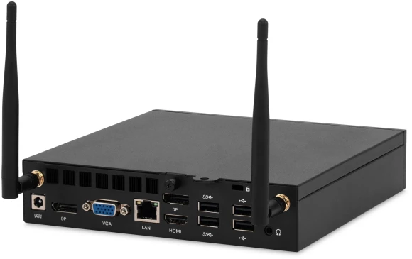 Неттоп IRU 310H6ITF i3 12100 (3.3) 8Gb SSD256Gb UHDG 730 Windows 11 Pro GbitEth WiFi BT 90W черный (2031363)