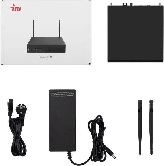 Неттоп IRU 310H6ITF i3 12100 (3.3) 8Gb SSD256Gb UHDG 730 Windows 11 Pro GbitEth WiFi BT 90W черный (2031363)