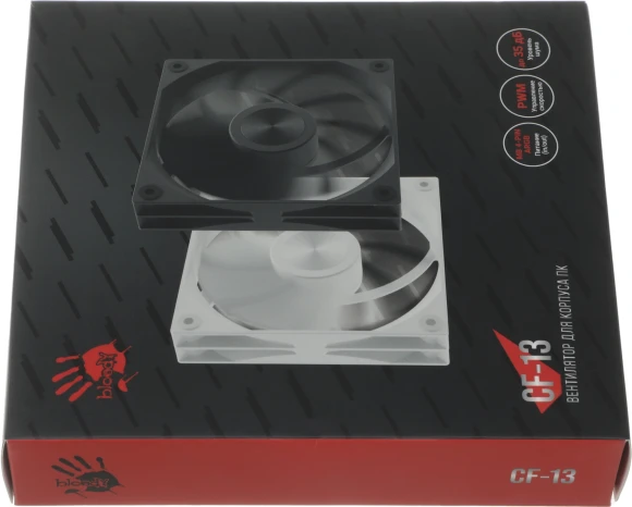 Вентилятор для корпуса Bloody CF-13 120х120x25 черный 4-pin 35дБ (CF-13-120-BK) Ret