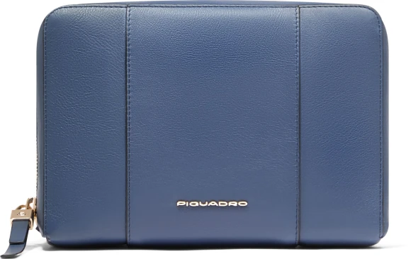 Косметичка Piquadro Circle BY6543W92/MBE коричневый/бежевый натур.кожа