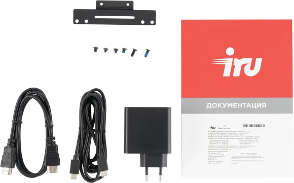 Неттоп IRU Tactio 515 i3 1220P (1.5) 16Gb SSD512Gb UHDG без ОС 2xGbitEth WiFi BT 100W серый (2108514)