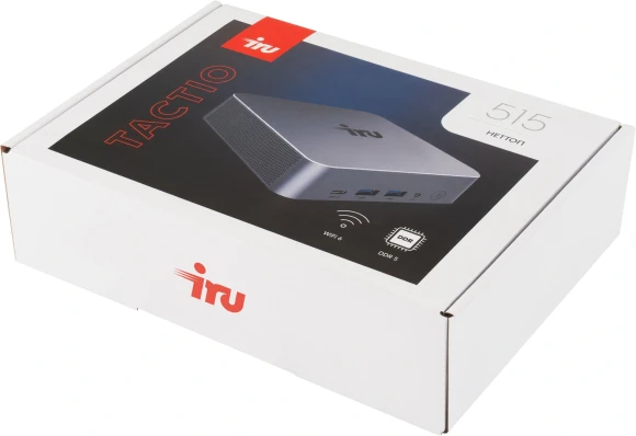 Неттоп IRU Tactio 515 i3 1220P (1.5) 16Gb SSD512Gb UHDG без ОС 2xGbitEth WiFi BT 100W серый (2108514)
