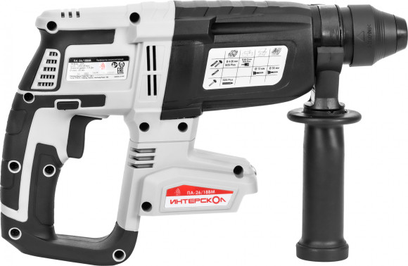 Перфоратор Интерскол ПА-26/18ВМ патрон:SDS-plus уд.:2.8Дж аккум. (кейс в комплекте) Перфоратор Интерскол ПА-26/18ВМ патрон:SDS-plus уд.:2.8Дж аккум. (кейс в комплекте)