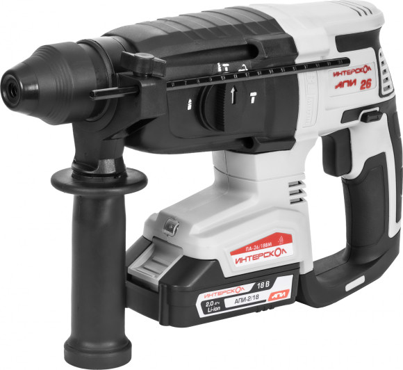 Перфоратор Интерскол ПА-26/18ВМ патрон:SDS-plus уд.:2.8Дж аккум. (кейс в комплекте) Перфоратор Интерскол ПА-26/18ВМ патрон:SDS-plus уд.:2.8Дж аккум. (кейс в комплекте)