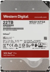 Жесткий диск WD SATA-III 22TB WD221KFGX NAS Red Pro (7200rpm) 512Mb 3.5" Жесткий диск WD SATA-III 22TB WD221KFGX NAS Red Pro (7200rpm) 512Mb 3.5"