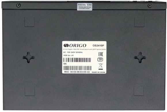 Коммутатор Origo OS2410P/120W OS2410P/120W/A1A (L2) 8x1Гбит/с 2SFP 120W настраиваемый Коммутатор Origo OS2410P/120W OS2410P/120W/A1A (L2) 8x1Гбит/с 2SFP 120W настраиваемый