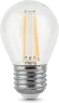 Лампа светодиодная Gauss Filament 11Вт цок.:E27 шар 220B св.свеч.бел.нейт. (упак.:1шт) (105802211) Лампа светодиодная Gauss Filament 11Вт цок.:E27 шар 220B св.свеч.бел.нейт. (упак.:1шт) (105802211)