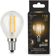 Лампа филам. Gauss Filament 5Вт цок.:E27 шар 220B св.свеч.бел.теп. (упак.:1шт) (105802105-D) Лампа филам. Gauss Filament 5Вт цок.:E27 шар 220B св.свеч.бел.теп. (упак.:1шт) (105802105-D)