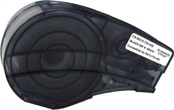 Картридж ленточный Cactus CS-M210-750-488 M210-750-488 черный на белом 19.1x6.4 для Brady M210/M211/M210-LAB