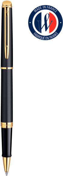 Ручка роллер Waterman Hemisphere (S0920750) Matte Black GT F черн. черн. подар.кор.