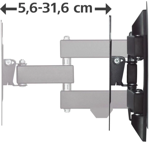 Кронштейн для телевизора Hama 00220822 черный 19"-48" макс.20кг настенный поворотно-выдвижной и наклонный Кронштейн для телевизора Hama 00220822 черный 19"-48" макс.20кг настенный поворотно-выдвижной и наклонный