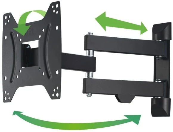 Кронштейн для телевизора Hama 00220822 черный 19"-48" макс.20кг настенный поворотно-выдвижной и наклонный Кронштейн для телевизора Hama 00220822 черный 19"-48" макс.20кг настенный поворотно-выдвижной и наклонный