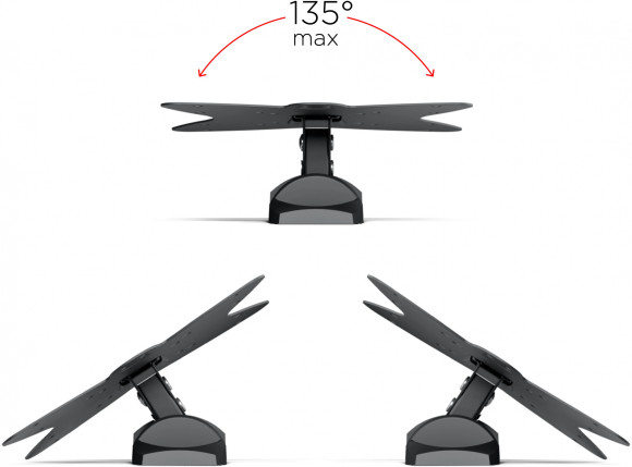 Кронштейн для телевизора Holder LCDS-5036 металлик 19"-37" макс.30кг настенный поворот и наклон Кронштейн для телевизора Holder LCDS-5036 металлик 19"-37" макс.30кг настенный поворот и наклон