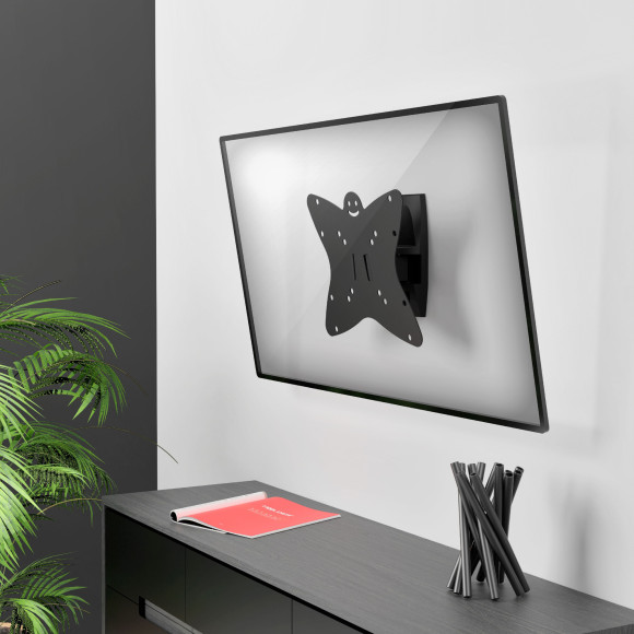 Кронштейн для телевизора Holder LCDS-5036 металлик 19"-37" макс.30кг настенный поворот и наклон Кронштейн для телевизора Holder LCDS-5036 металлик 19"-37" макс.30кг настенный поворот и наклон