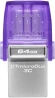 Флеш Диск Kingston 64Gb DataTraveler microDuo 3C DTDUO3CG3/64GB USB3.0 фиолетовый Флеш Диск Kingston 64Gb DataTraveler microDuo 3C DTDUO3CG3/64GB USB3.0 фиолетовый