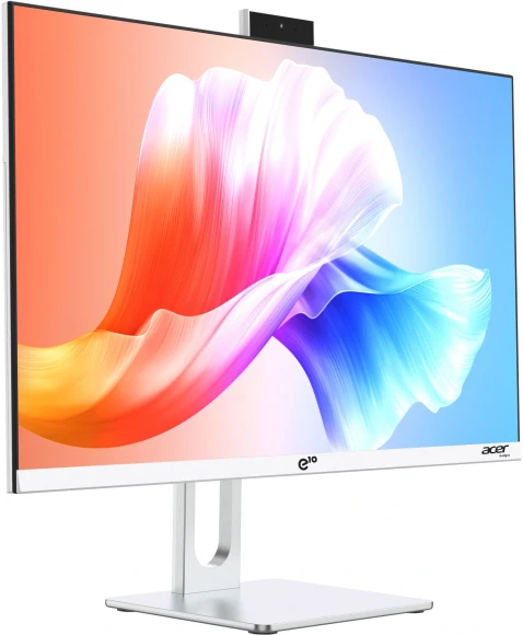 Моноблок Acer Gadget E10 ERAIO 23.8" Full HD Ryzen 7 6800H (3.2) 32Gb SSD1Tb 680M Windows 11 Pro GbitEth WiFi BT 120W клавиатура мышь Cam белый/серебристый 1920x1080