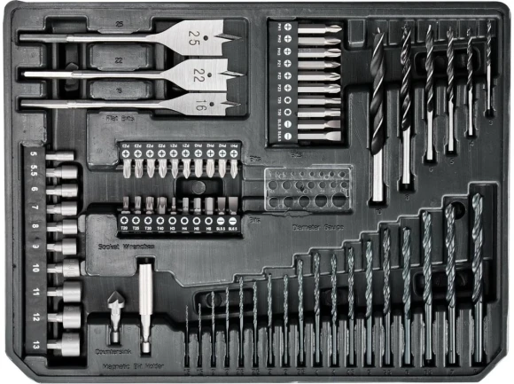 Набор оснастки Makita Makpac E-24907 (E-24907) (70пред.) для шуруповертов/дрелей