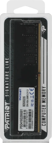 Память DDR4 16Gb 2666MHz Patriot PSD416G266681 Signature RTL PC4-21300 CL19 DIMM 288-pin 1.2В single rank Ret