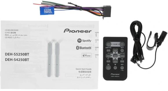 Автомагнитола Pioneer DEH-S4250BT 1DIN 4x50Вт ПДУ RDS