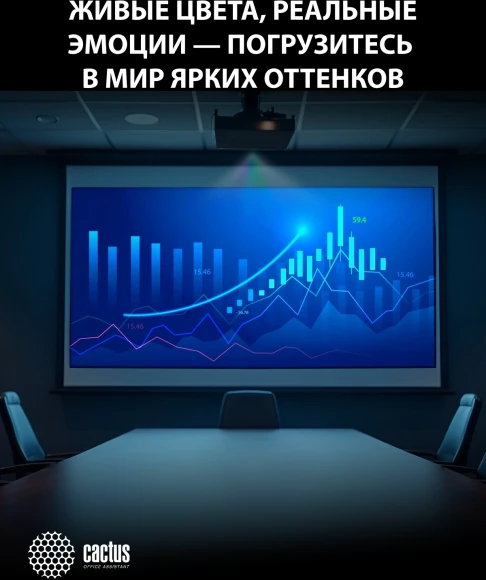 Проектор Cactus Bright CS-S4.B 3LCD 94400Lm LS 5900Lm ANSI (1920x1200) 30000:1 ресурс лампы:10000часов 1xUSB typeA 1xUSB typeB 2xHDMI 4.45кг