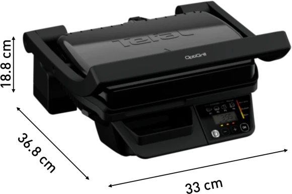 Электрогриль Tefal GC7P0810 2000Вт черный/серебристый