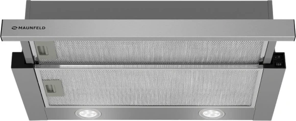 Вытяжка встраиваемая Maunfeld VS Light 50 нержавеющая сталь управление: кулисные переключатели (1 мотор)