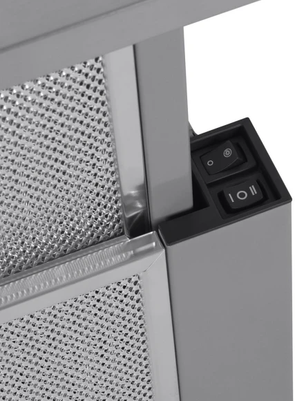 Вытяжка встраиваемая Maunfeld VS Light 50 нержавеющая сталь управление: кулисные переключатели (1 мотор)