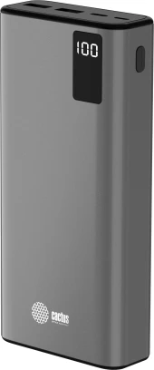 Мобильный аккумулятор Cactus CS-PBFSFA-20000 20000mAh 22.5W 4.5A 2xUSB-A/USB-C серый Мобильный аккумулятор Cactus CS-PBFSFA-20000 20000mAh 22.5W 4.5A 2xUSB-A/USB-C серый