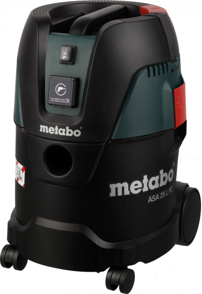 Строительный пылесос Metabo ASA 25 L PC 1250Вт (уборка: сухая/влажная) зеленый