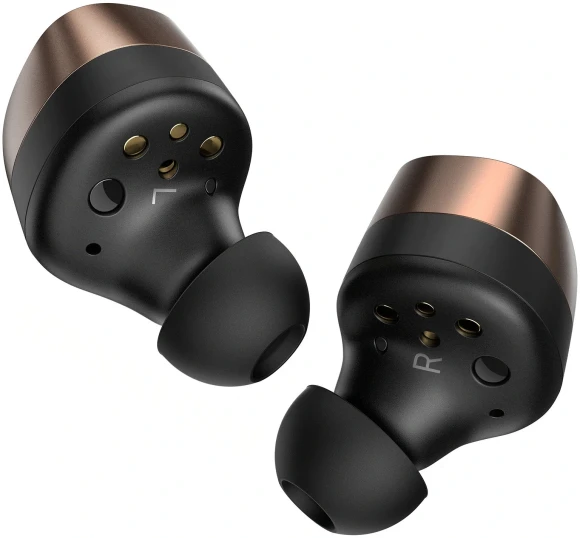 Гарнитура внутриканальные Sennheiser Momentum True Wireless 4 черный/медный беспроводные bluetooth в ушной раковине (700367 MTW4 BLACK COPPER)