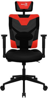 Кресло игровое Aerocool Guardian черный/голубой сиденье черный экокожа/сетка с подголов. крестов. нейлон