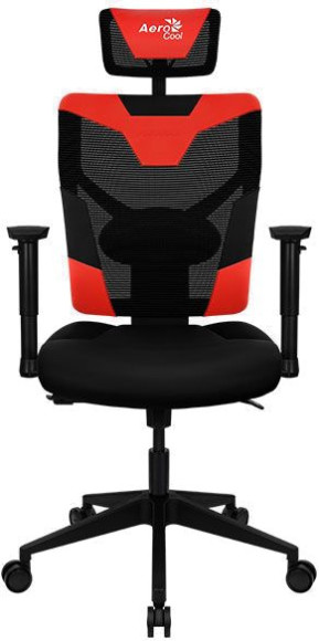 Кресло игровое Aerocool Guardian черный/голубой сиденье черный экокожа/сетка с подголов. крестов. нейлон