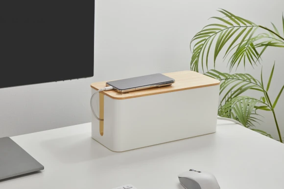 Органайзер Cactus CS-BOX-WH белый/бамбук Органайзер Cactus CS-BOX-WH белый/бамбук