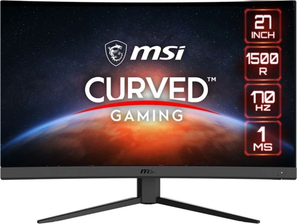 Монитор MSI 27" G27CQ4 E2 черный VA LED 16:9 HDMI матовая 250cd 178гр/178гр 2560x1440 170Hz FreeSync Premium DP 2K 4.73кг Монитор MSI 27" G27CQ4 E2 черный VA LED 16:9 HDMI матовая 250cd 178гр/178гр 2560x1440 170Hz FreeSync Premium DP 2K 4.73кг