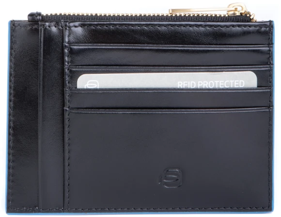 Чехол для кредитных карт Piquadro Blue Square PP6659B2R/N черный натур.кожа Чехол для кредитных карт Piquadro Blue Square PP6659B2R/N черный натур.кожа