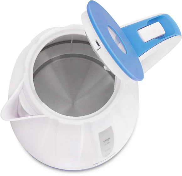 Чайник электрический Vitek VT-7031 1.7л. 2200Вт белый/голубой корпус: пластик (7031-VT)