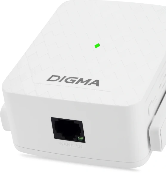 Повторитель беспроводного сигнала Digma D-WR310 (D-WR310V2) N300 Wi-Fi белый Повторитель беспроводного сигнала Digma D-WR310 (D-WR310V2) N300 Wi-Fi белый