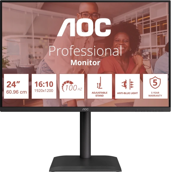 Монитор AOC 24" X24E4U черный IPS LED 4ms 16:9 HDMI M/M матовая HAS Piv 300cd 178гр/178гр 1920x1080 100Hz VGA DP FHD USB 5.22кг Монитор AOC 24" X24E4U черный IPS LED 4ms 16:9 HDMI M/M матовая HAS Piv 300cd 178гр/178гр 1920x1080 100Hz VGA DP FHD USB 5.22кг
