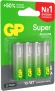 Батарея GP Super 15AA21-2CRSBC4 AA (4шт) блистер Батарея GP Super 15AA21-2CRSBC4 AA (4шт) блистер
