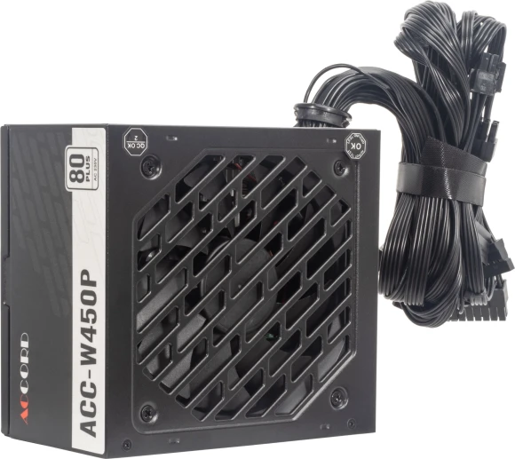 Блок питания Accord ATX 450W ACC-W450P 80+ white (20+4pin) 120mm fan 6xSATA RTL