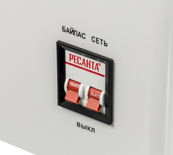 Стабилизатор напряжения Ресанта АСН-10000Н/1-Ц однофазный серый (63/6/18)