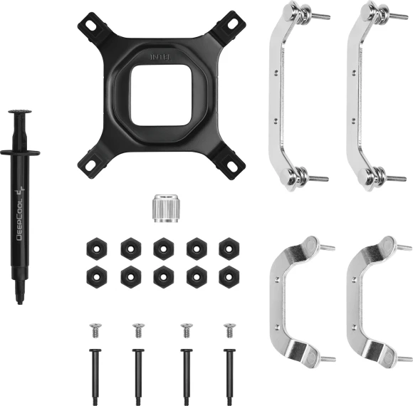 Устройство охлаждения(кулер) Deepcool AN400 Soc-AM5/AM4/1200/1700/1851 серебристый/черный 4-pin 23.2dB Al 150W 431.4gr Ret (R-AN400-SRWNMN-G) Устройство охлаждения(кулер) Deepcool AN400 Soc-AM5/AM4/1200/1700/1851 серебристый/черный 4-pin 23.2dB Al 150W 431.4gr Ret (R-AN400-SRWNMN-G)