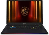Ноутбук MSI Raider 18 HX AI A2XWIG-204RU Core Ultra 9 285HX 64Gb SSD4Tb NVIDIA GeForce RTX5080 16Gb 18" IPS UHD+ (3840x2400) Windows 11 Home black WiFi BT Cam (9S7-182462-204)