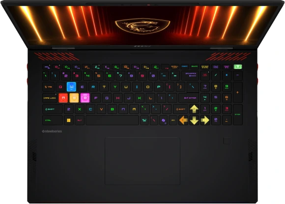 Ноутбук MSI Raider 18 HX AI A2XWIG-204RU Core Ultra 9 285HX 64Gb SSD4Tb NVIDIA GeForce RTX5080 16Gb 18" IPS UHD+ (3840x2400) Windows 11 Home black WiFi BT Cam (9S7-182462-204)