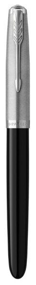 Ручка перьев. Parker 51 Core (2123491) Black CT F сталь нержавеющая подар.кор.