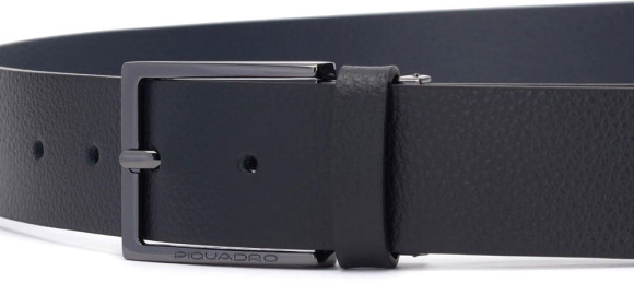 Ремень мужской Piquadro Modus Special CU5928MOS/NBLU 125х3.5см черный/синий натур.кожа