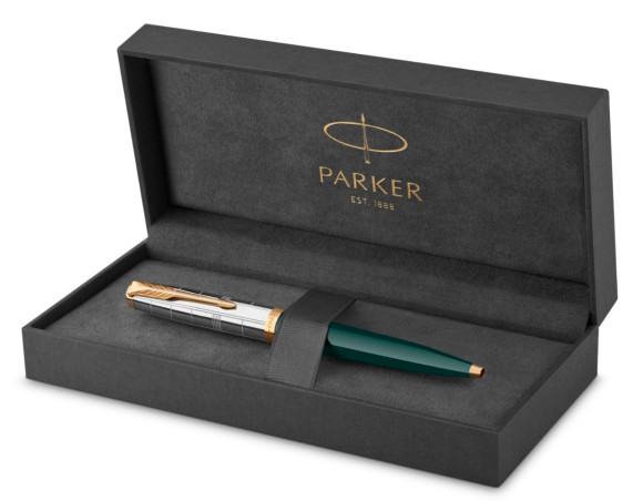 Ручка шариков. Parker 51 Premium (2169076) Forest Green GT M черн. черн. подар.кор.