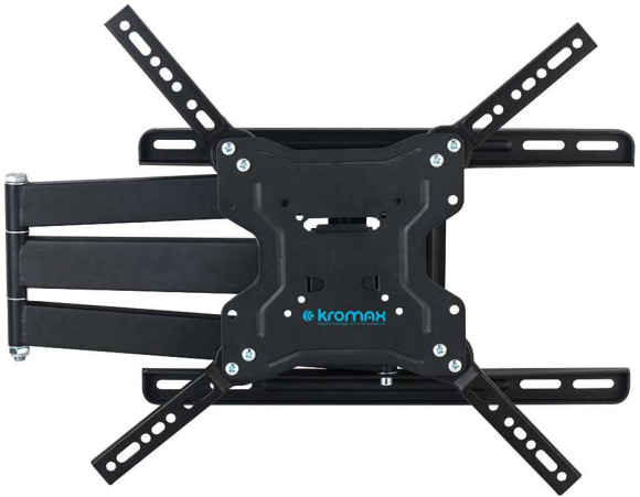 Кронштейн для телевизора Kromax DIX-19 черный 22"-65" макс.45кг настенный поворотно-выдвижной и наклонный Кронштейн для телевизора Kromax DIX-19 черный 22"-65" макс.45кг настенный поворотно-выдвижной и наклонный