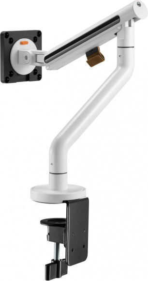 Кронштейн для мониторов Ultramounts UM725W белый 17"-32" макс.9кг крепление к столешнице поворот и наклон